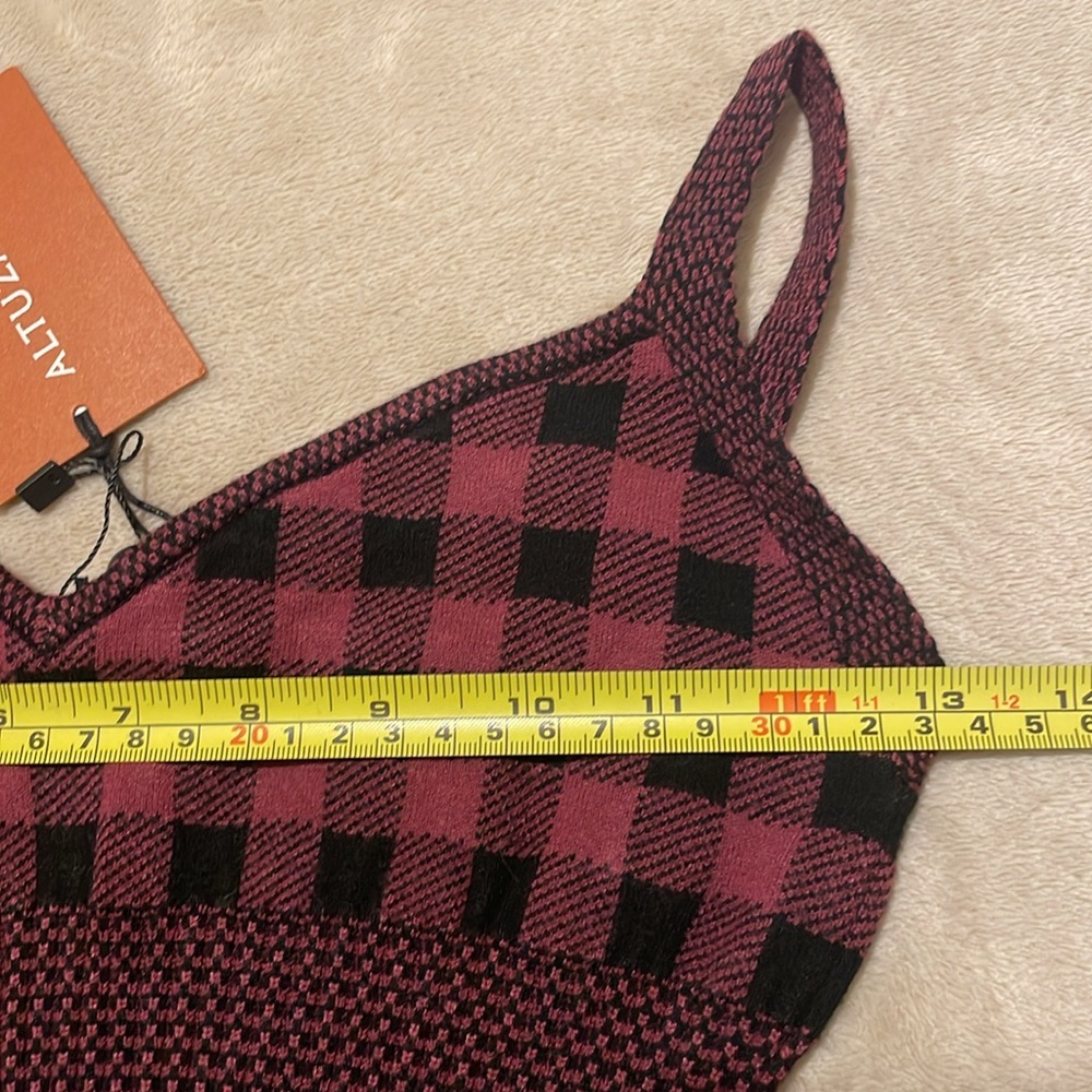 ALTUZARRA Tyler Gingham Crop Bralette - Picture 12 of 12